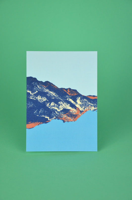 Dazurelle Kunstkarte Engadin. Postkarte made in Zurich.