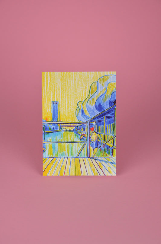 Dazurelle Kunstkarte Unterer Letten. Postkarte made in Zurich.