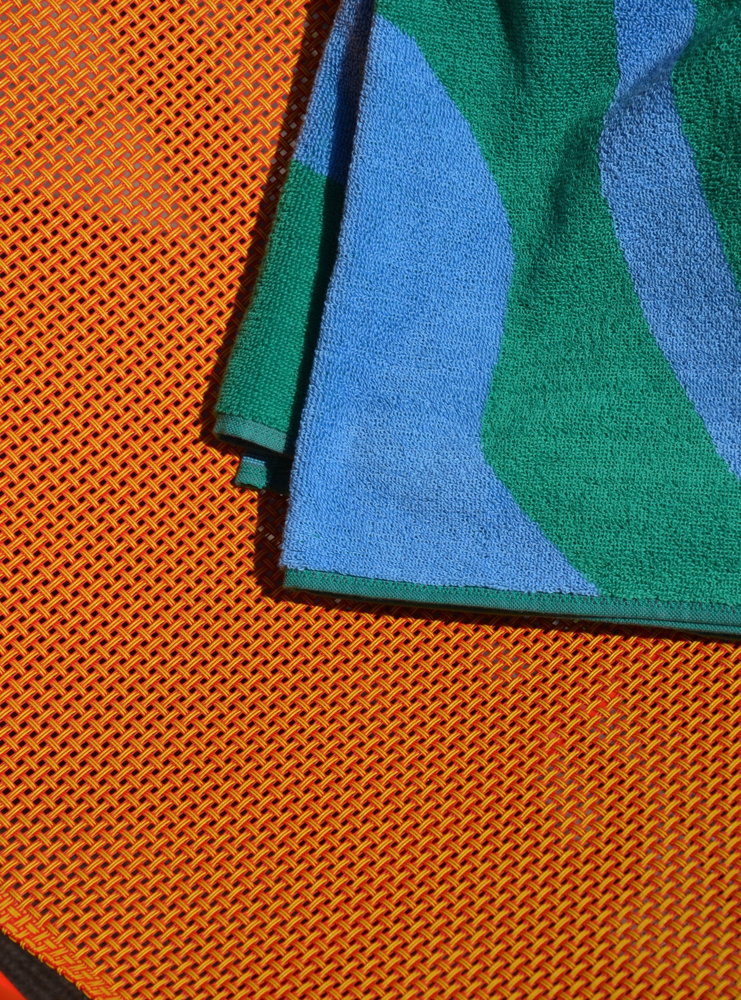 Frottee Tuch GRÜN BLAU