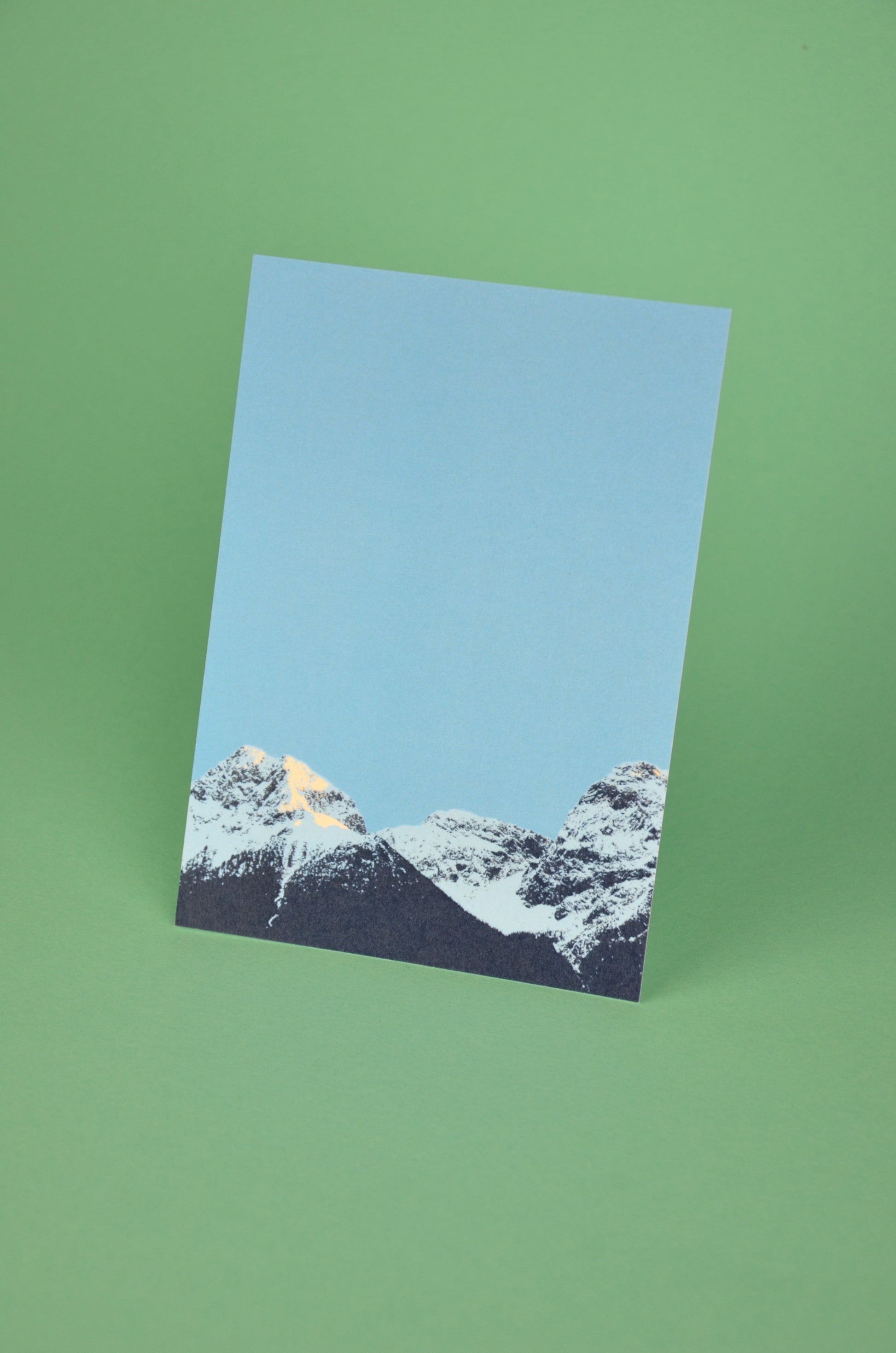 Postkarte Engadin. Postkarte made in Zurich. Schweizer Alpen Postkarte