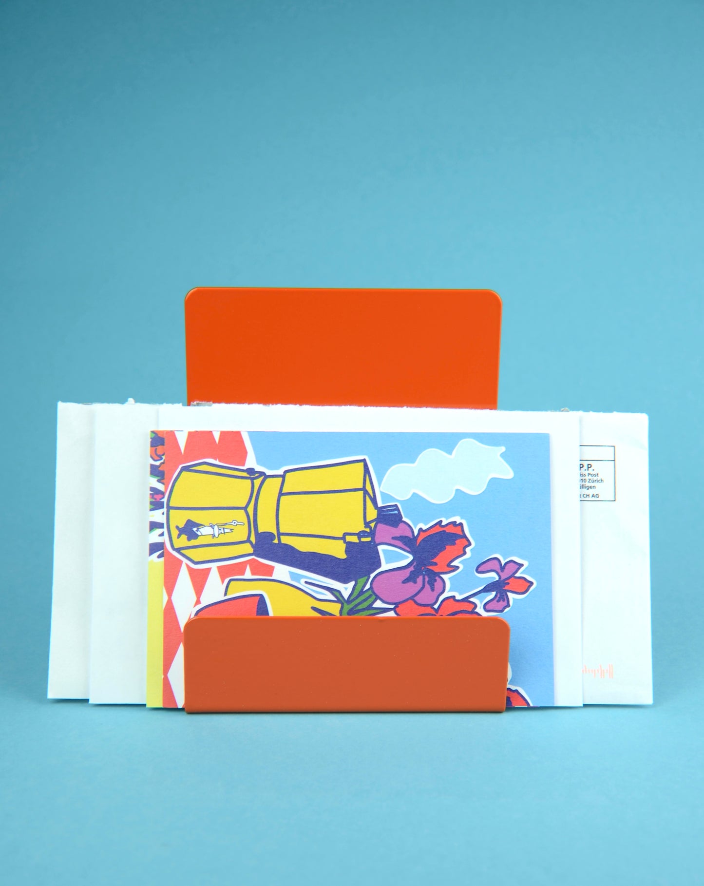 Designer Briefhalter – farbenfrohes, stilvolles Schweizer Produkt