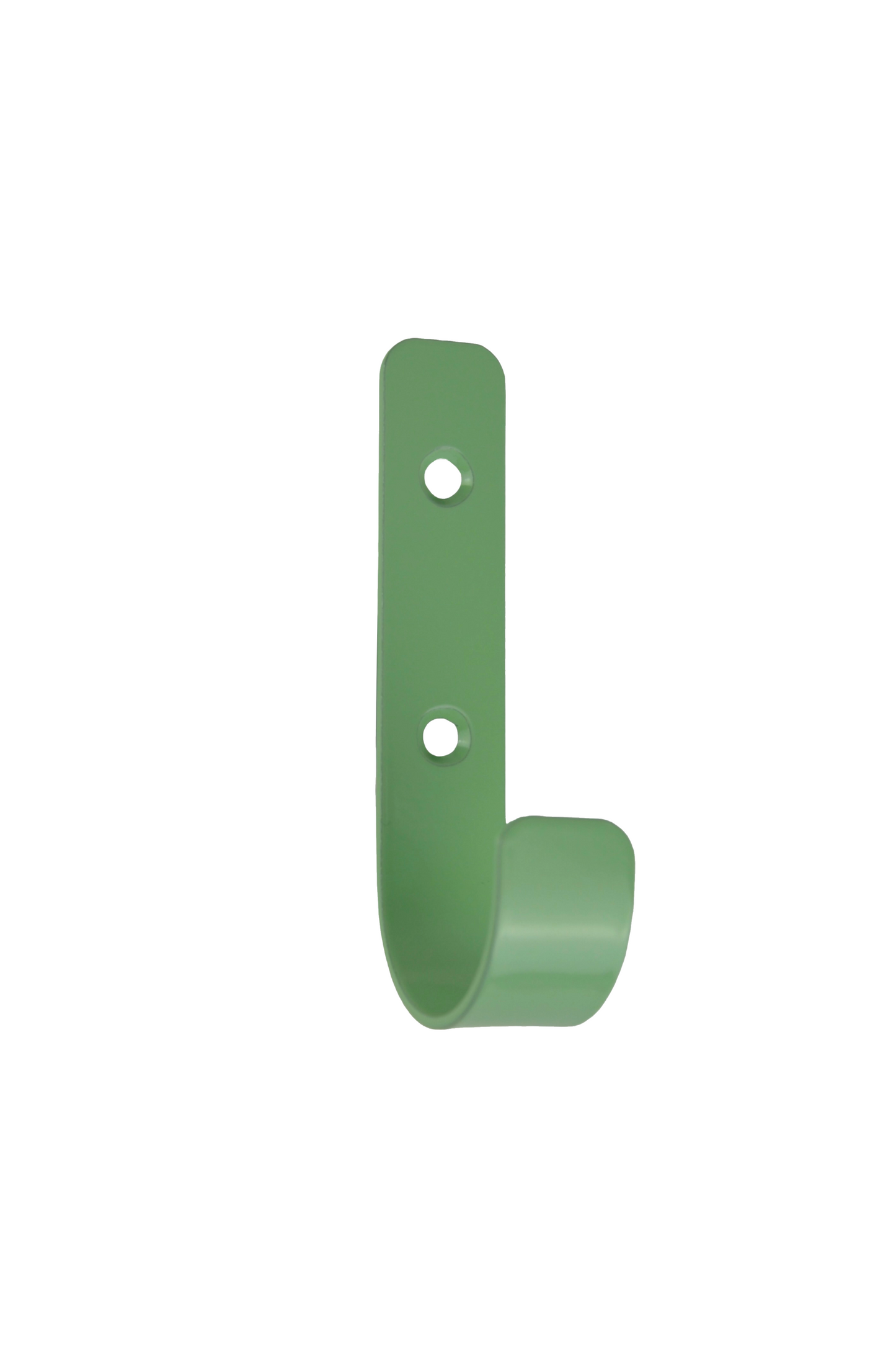 Handgefertigter Wandhaken aus Stahl in fröhlichem Minzgrün – Design Wandhaken für Garderobe, Flur oder Kinderzimmer, Schweizer Handarbeit