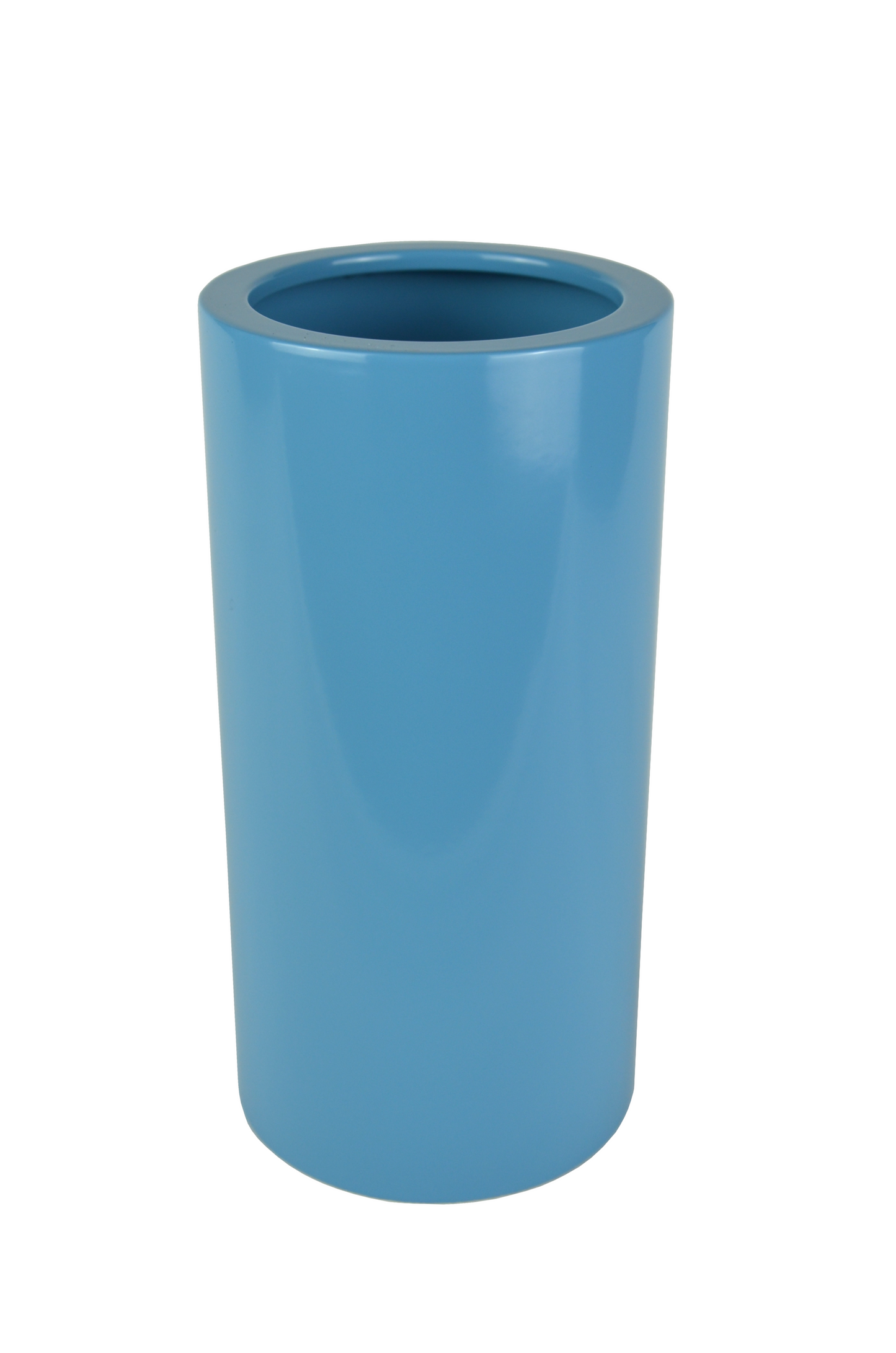 Hellblaue Design Vase made in Zurich. Dazurelle.