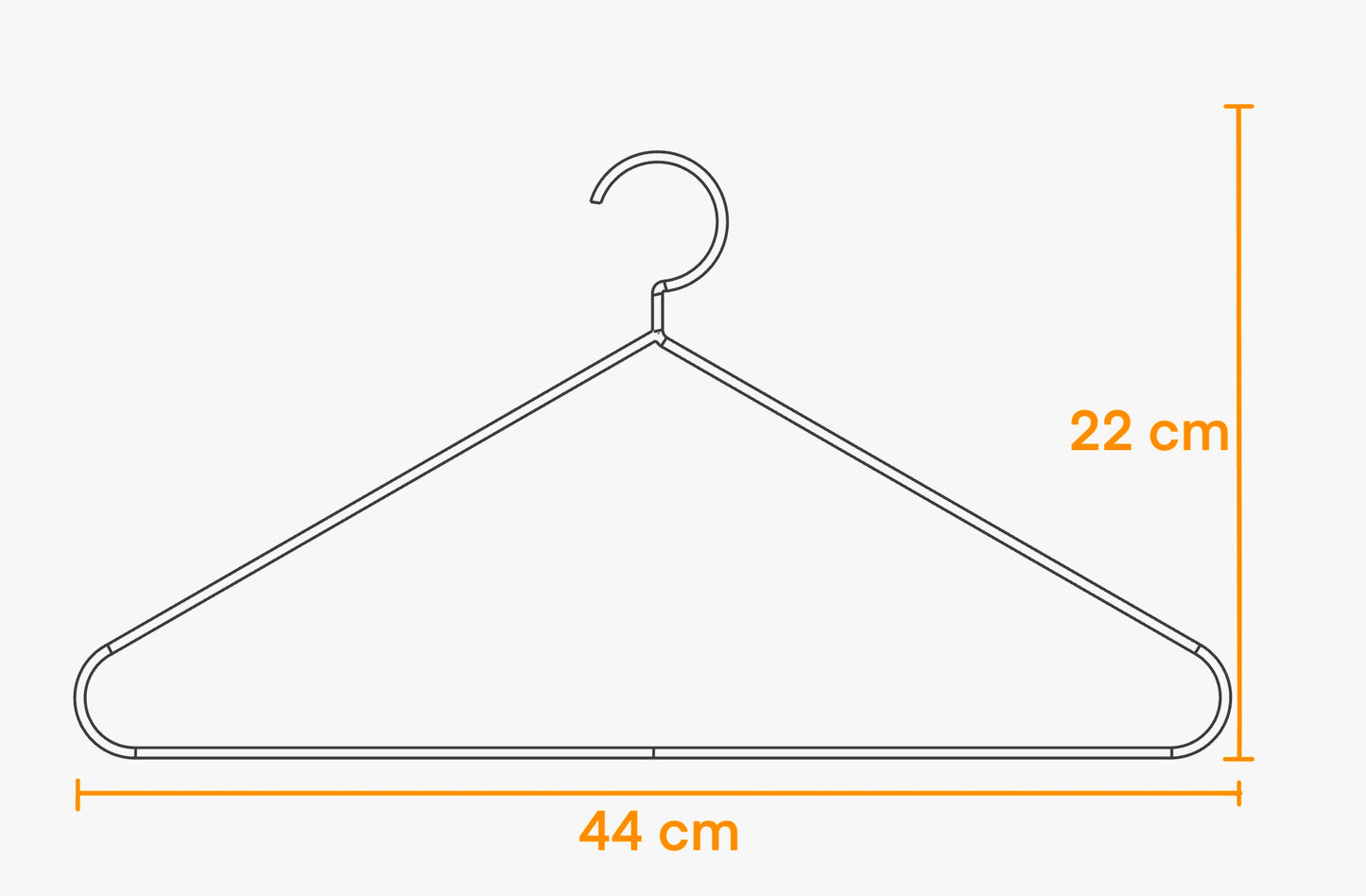 Kleiderbügel Orangegelb