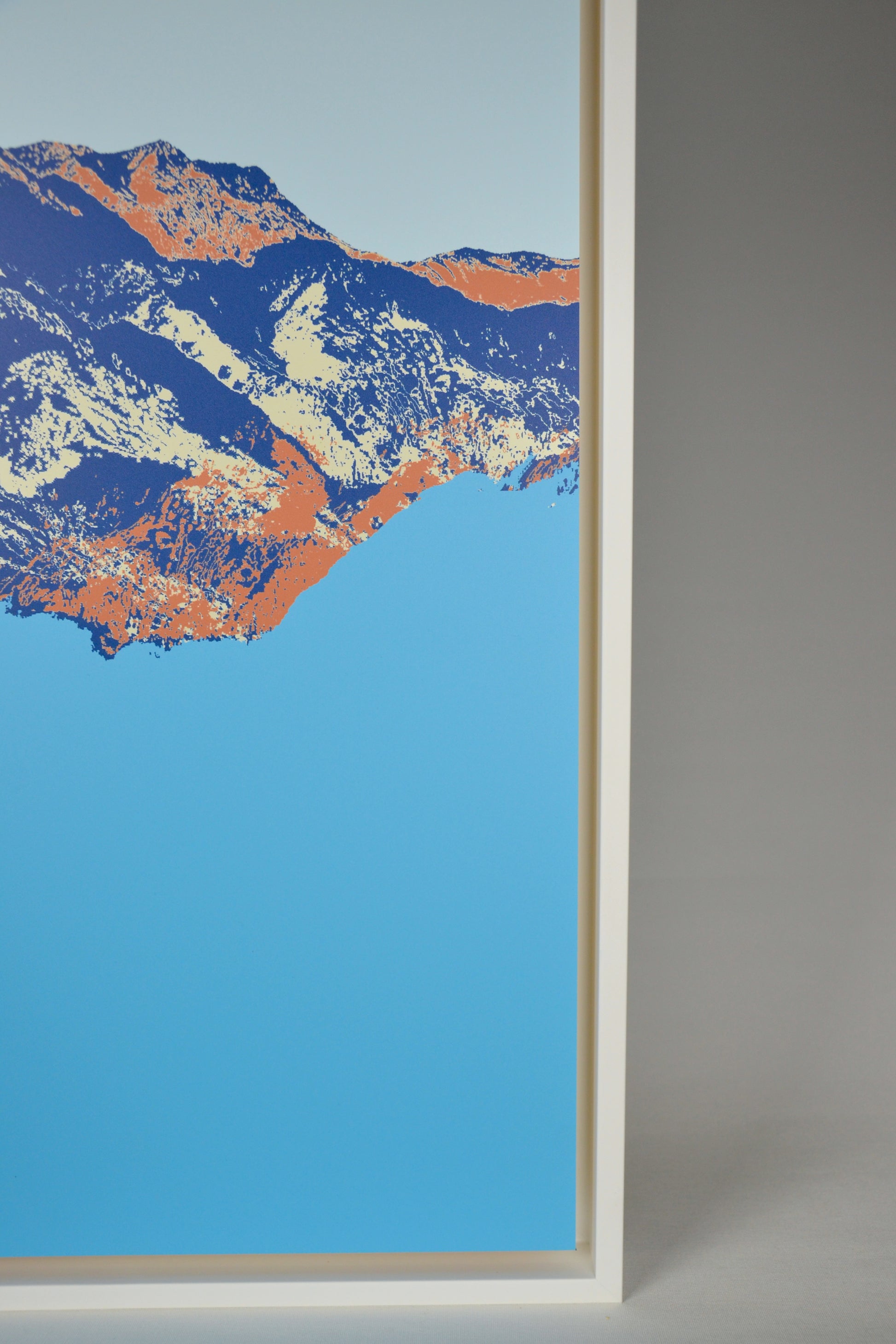 Design-Wandbild mit Schweizer Berglandschaft – modernes Souvenir für Alpenliebhaber