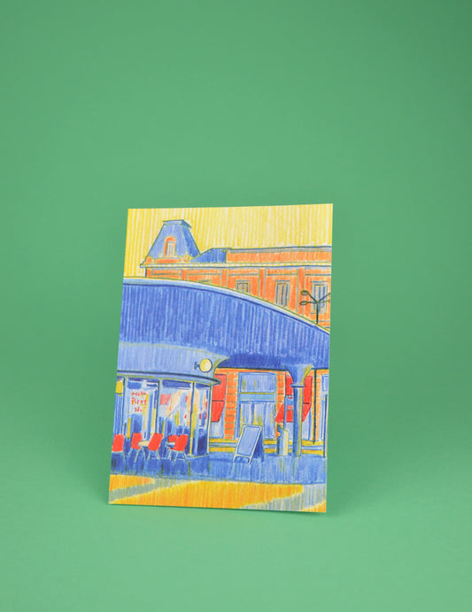 Zürich Bellevue Kunstpostkarte