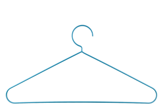 hellblauer Kleiderbügel