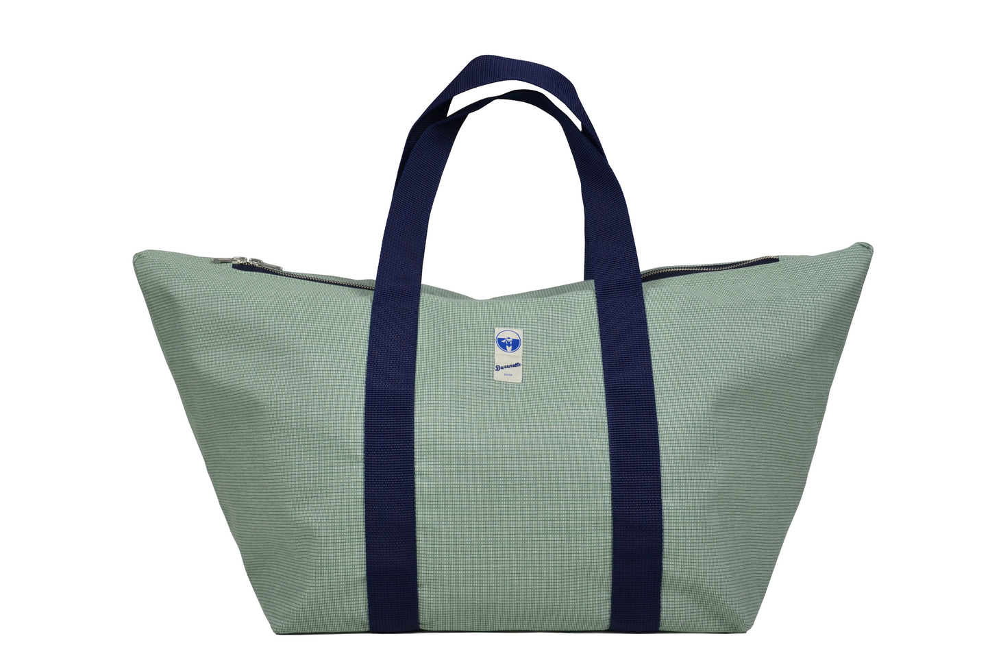 Reisetasche Blau Grün geribbelt