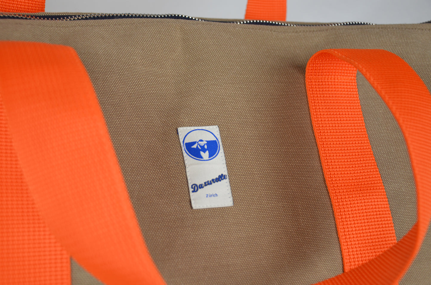 Reisetasche Orange Braun