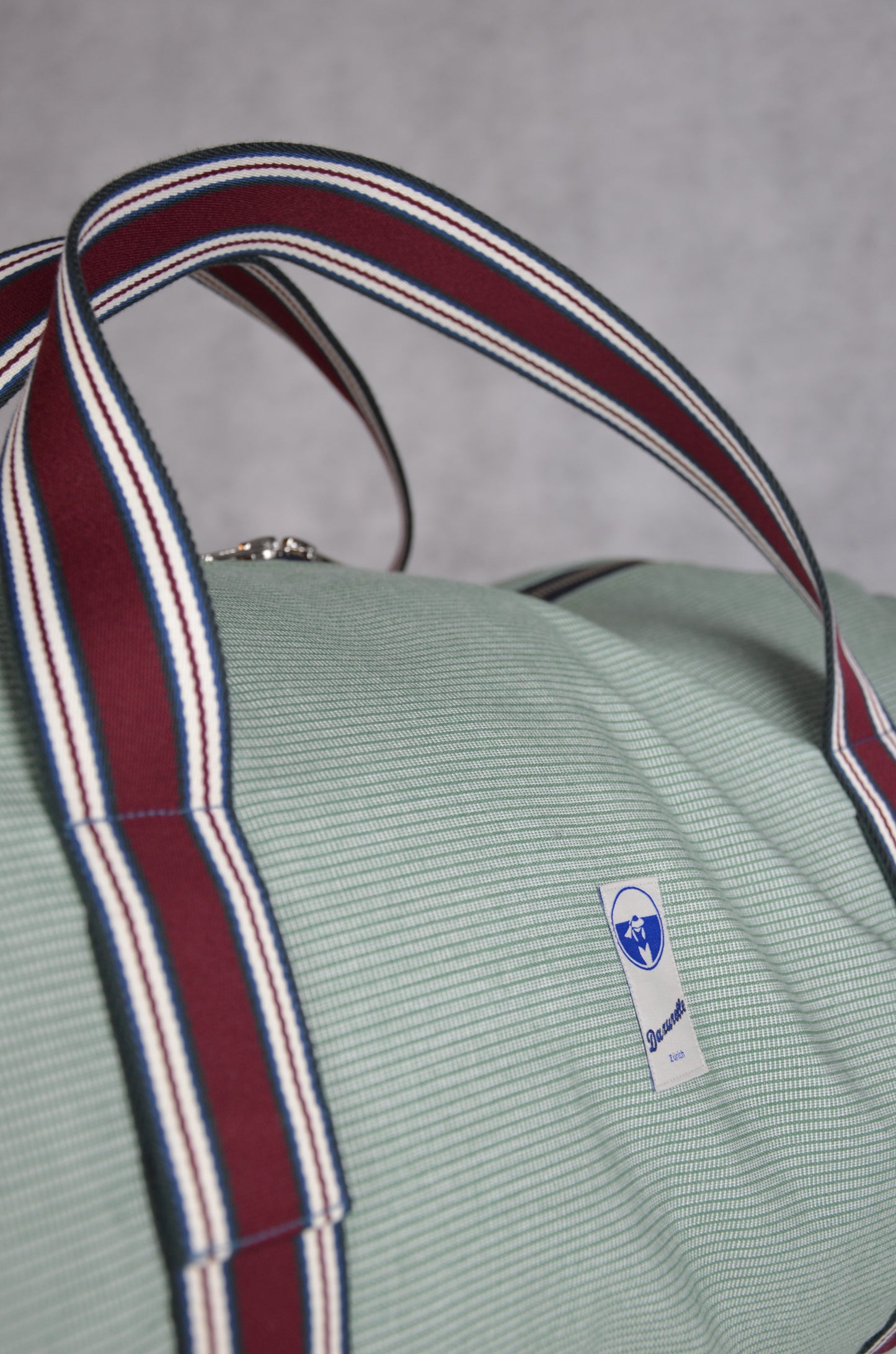 Sporttasche Minz geribbelt Rot-Blau