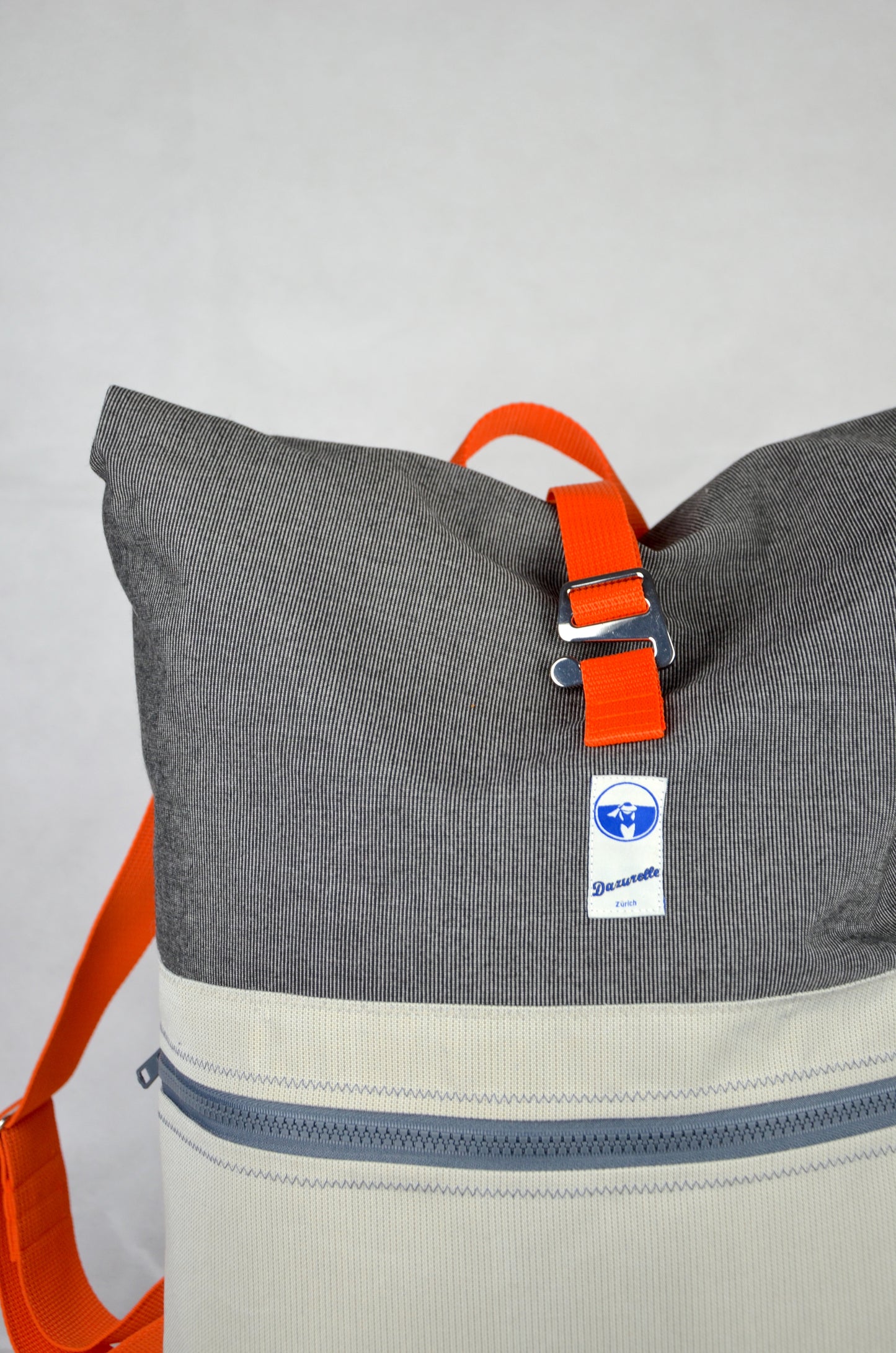 Rucksack Grau Orange