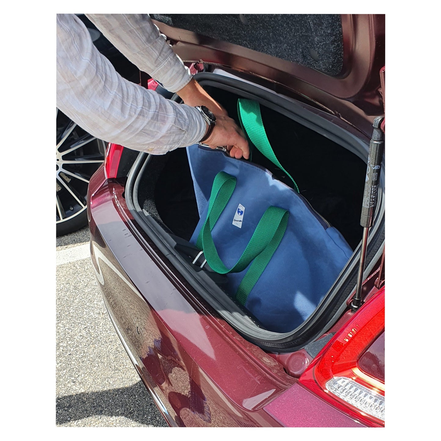 Reisetasche Grün Blau