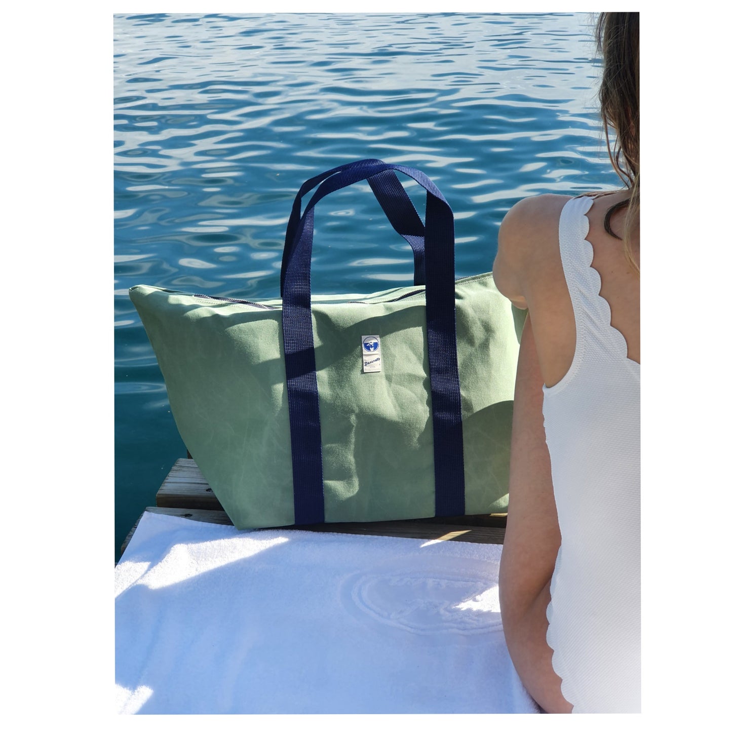 Reistasche Blau Grün