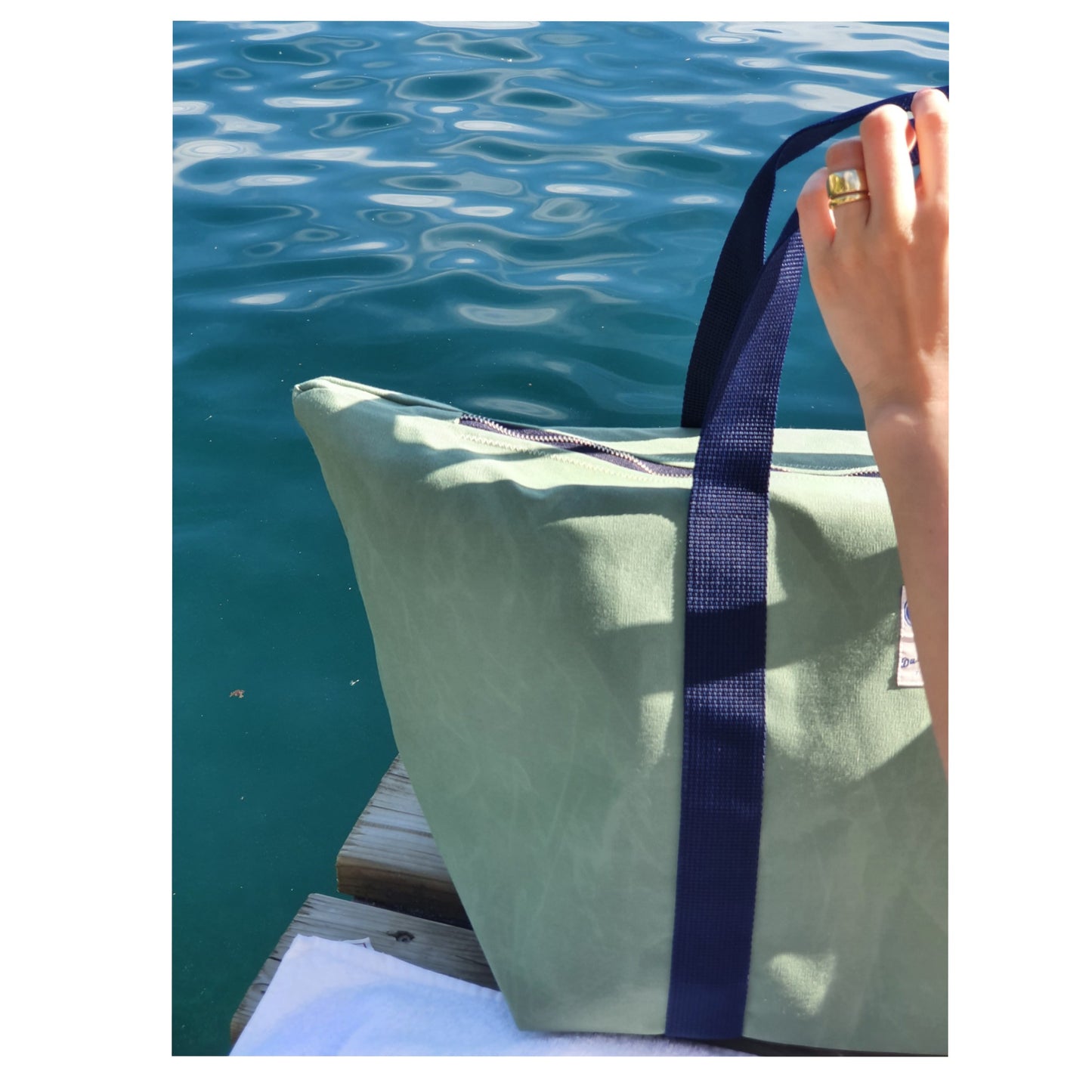 Reistasche Blau Grün