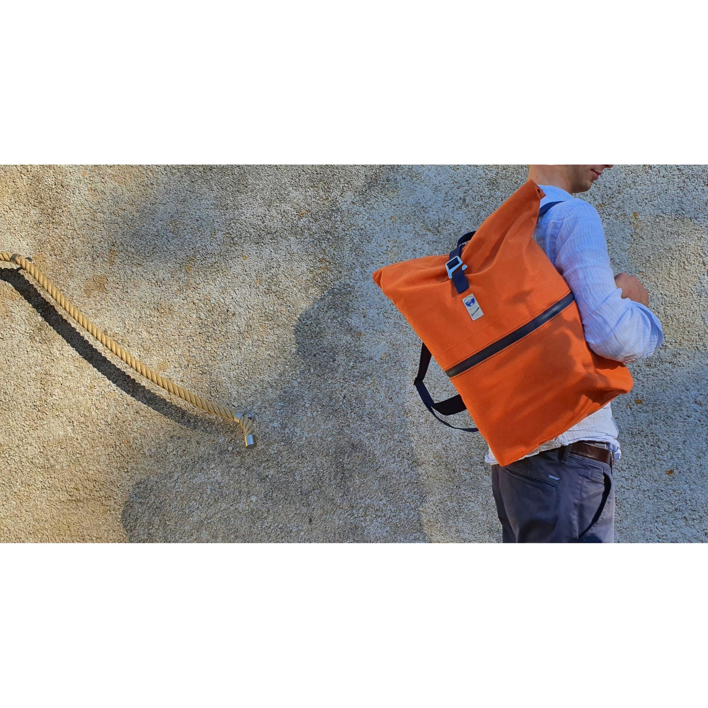 Rucksack Orange Blau