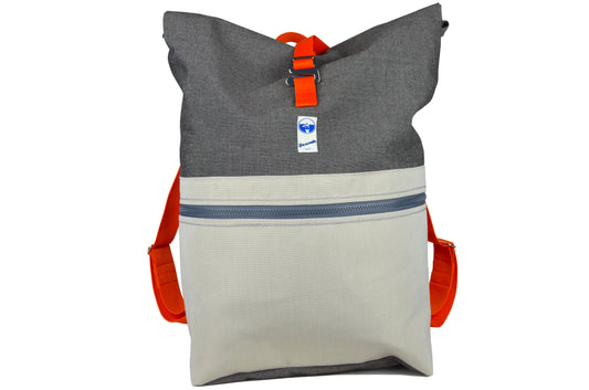 Rucksack Grau Orange