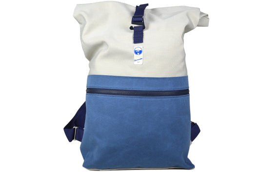 Rucksack Blau Weiss